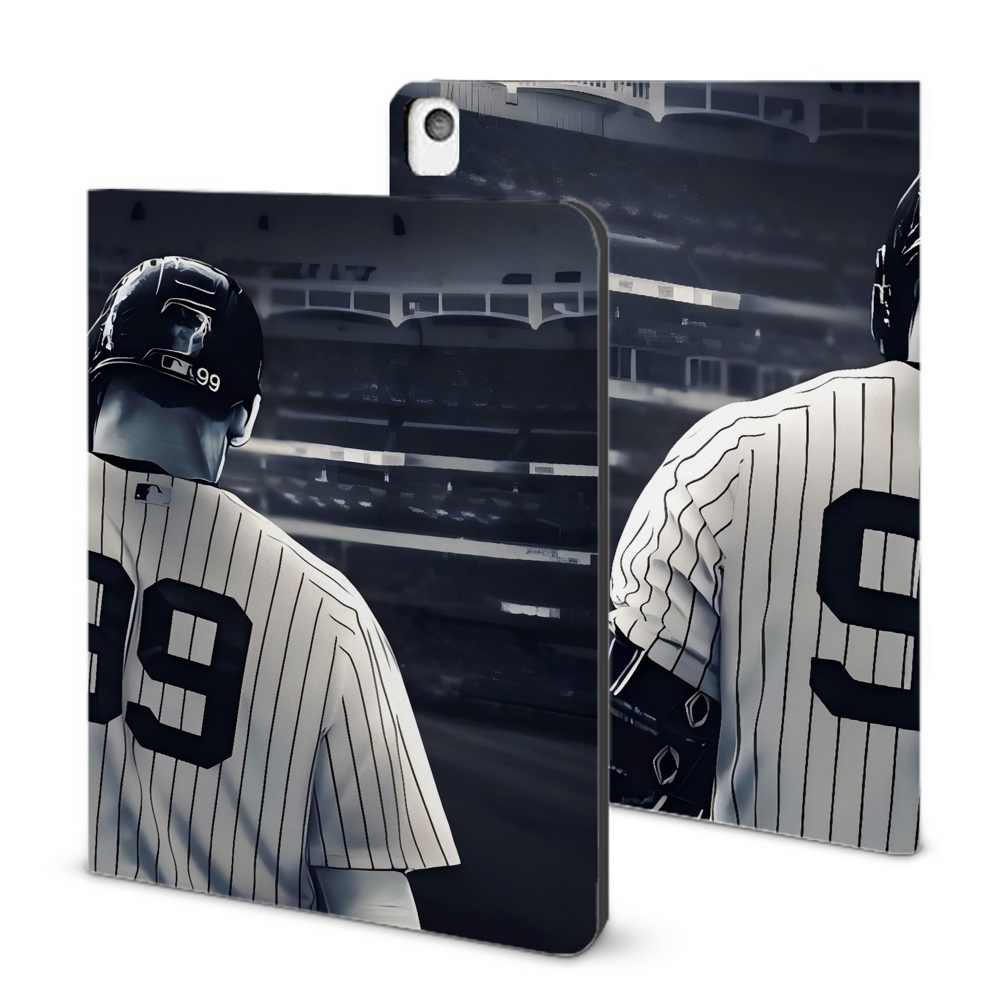 Aaron Judge Yankees Captain IPad Book-Style Case With Pencil Slot – Slim PU & TPU Cover – Full Protection, Precise Fit, Water & Scratch Resistant